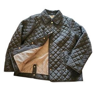 Michael Kors Green Quilted Puffer Jacket